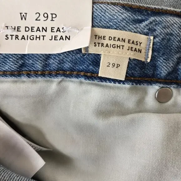 Madewell The Petite Dean Easy Straight Jean Size 29P NWT - Picture 6 of 14